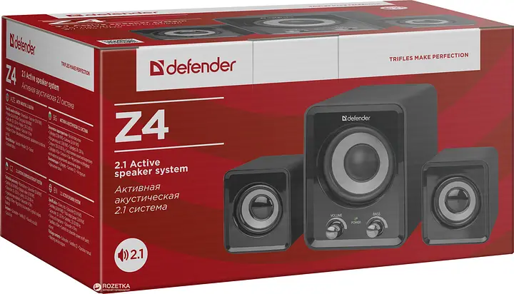 Акустична система 2.1 Defender Z4 Black - фото 3