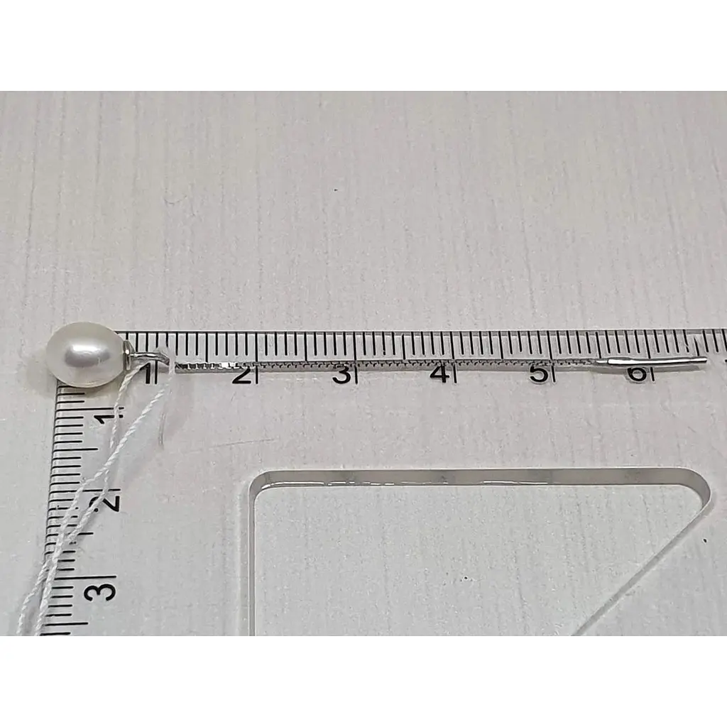 Серебряные серьги-протяжки Silvex 925 с жемчугом. С2Ж/847 - фото 2