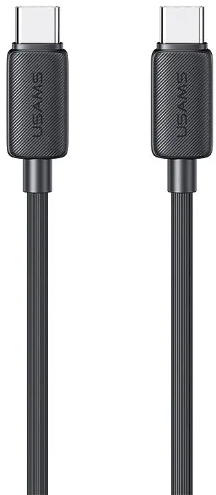 USB Кабель Usams US-SJ691 Type-C-Type-C 60W 5A 1.0m Чорний