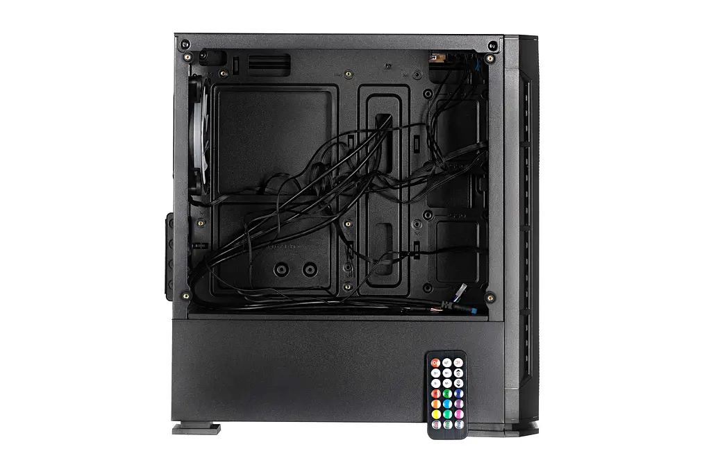 2E Gaming Корпус Calleo GB700 без БП 2xUSB3.0, 1xUSB2.0, 4x120мм ARGB, VGA 320мм, LCS ready, контроллер с пультом, TG Side Window, mATX, черный - фото 10