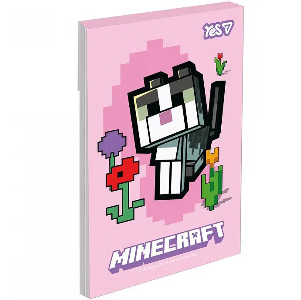 Блокнот Yes Minecraft Spring А7 48 аркушів клітинка 1 шт. в асортименті (152568) - фото 4