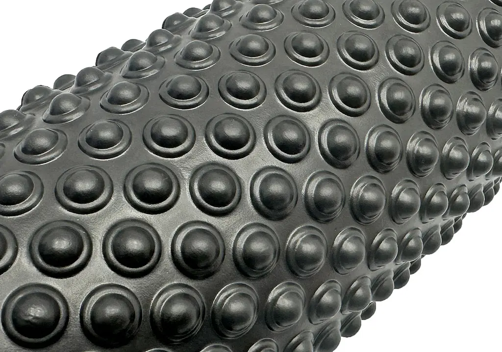 Масажний ролик EasyFit Grid Roller Light 33 см Чорний - фото 2