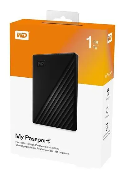 Внешний жесткий диск WD 2,5" USB 1,0 ТБ My Passport Black (WDBYVG0010BBK-WESN) - фото 6