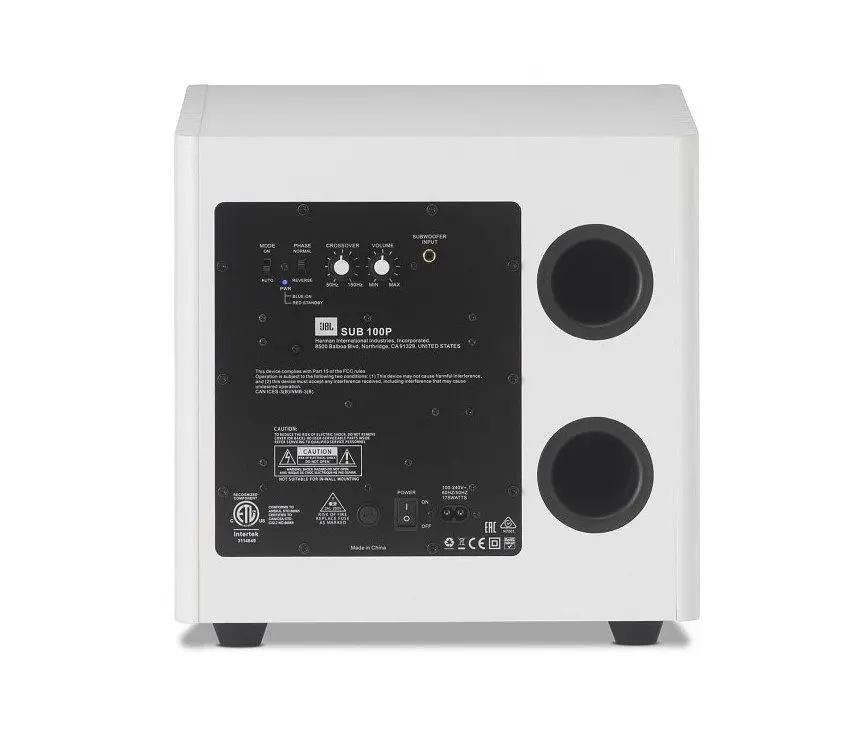 Сабвуфер JBL SUB 100P White - фото 3