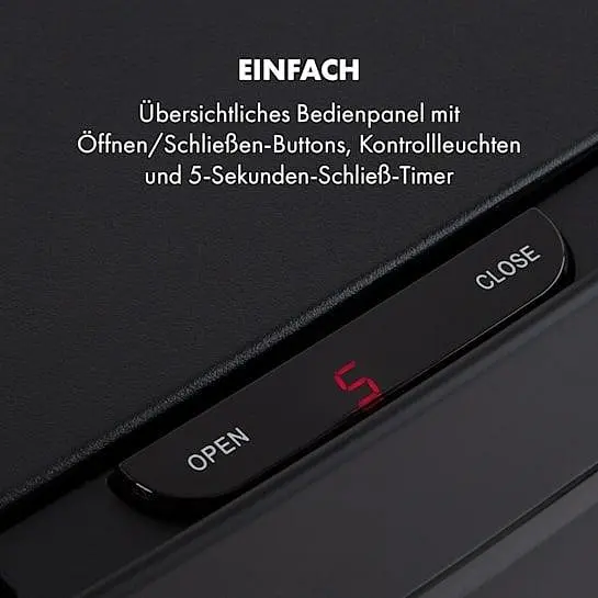 Бак для мусора Klarstein Royal Trash Matte Black (10035365) - фото 4