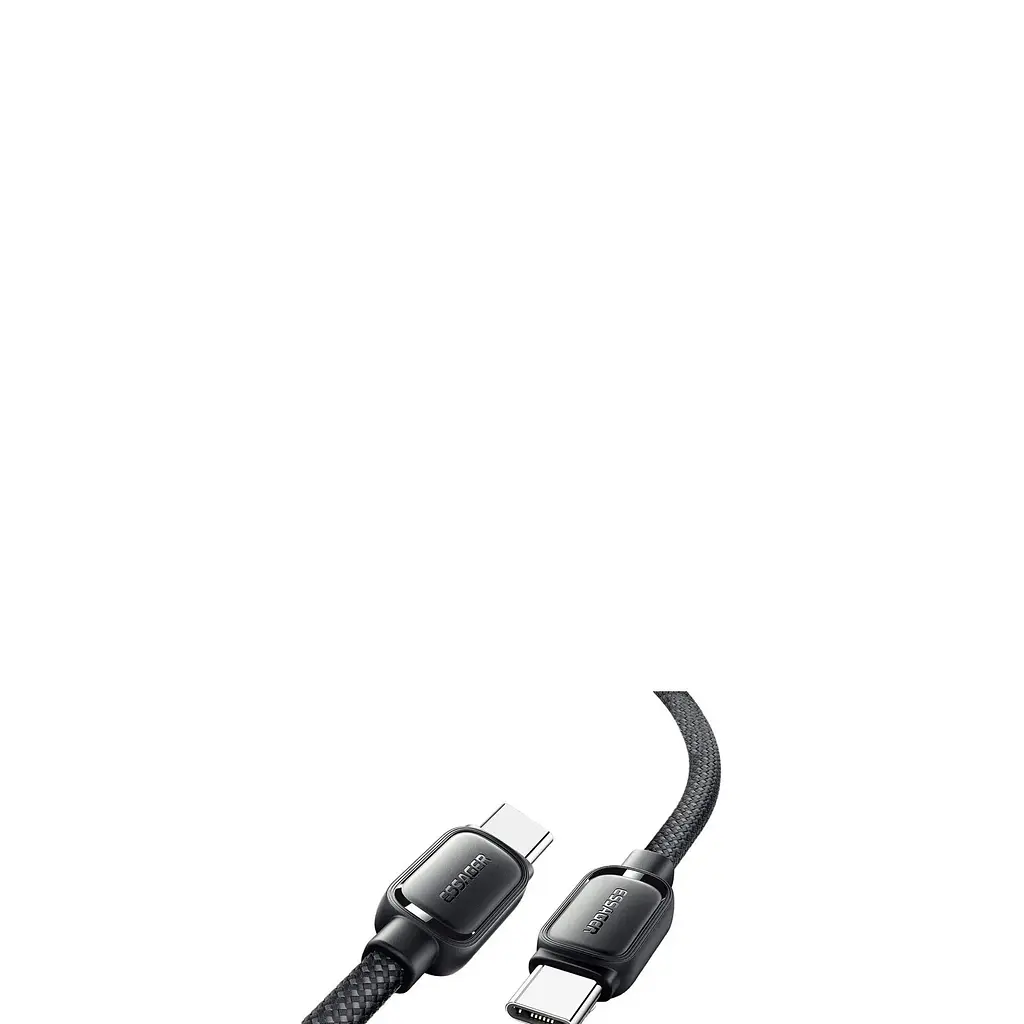 Кабель Essager Breeze USB Cable Type C to Type C 1M 100W Black - фото 2