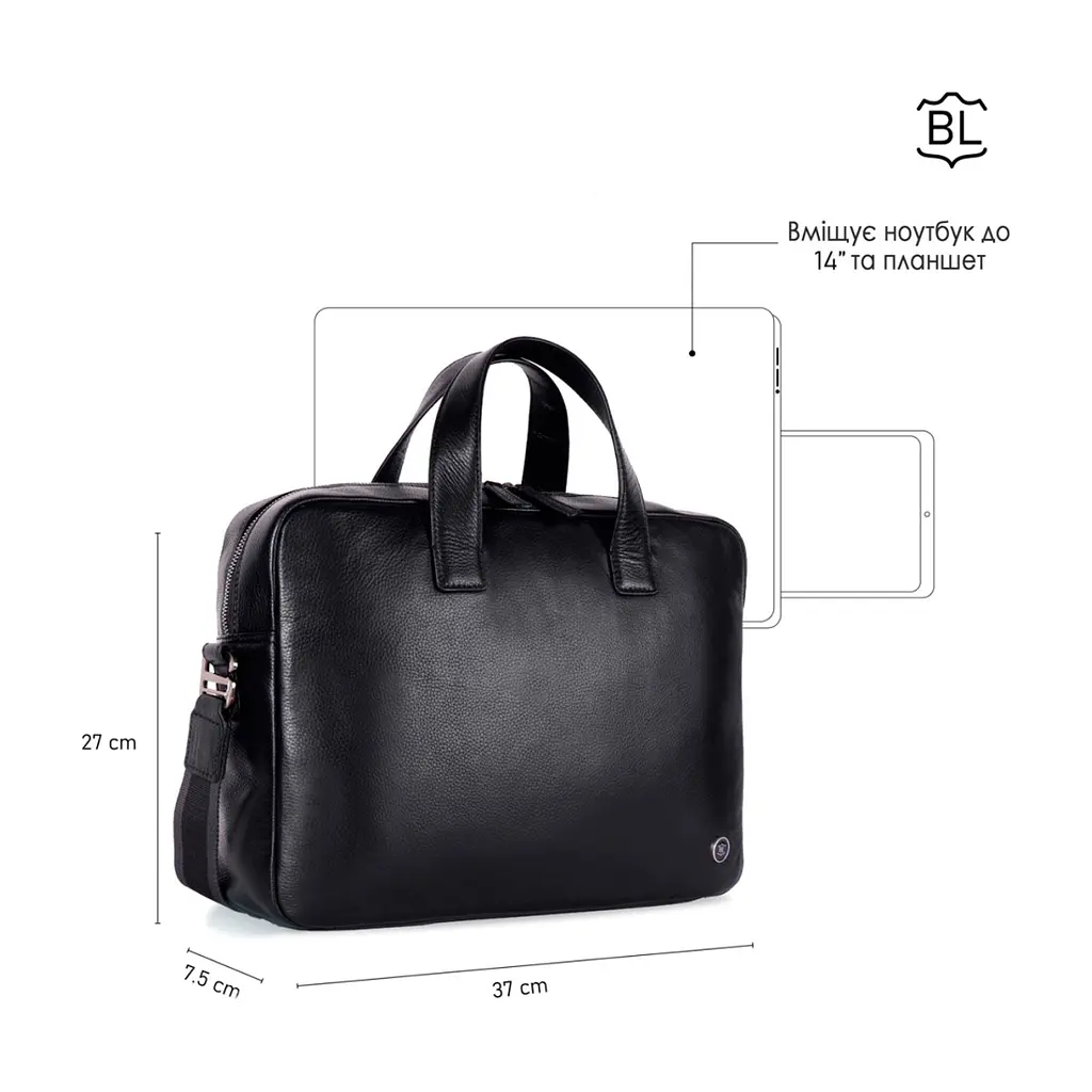 Сумка Brampton London Maven Black (64273 BLK) - фото 2