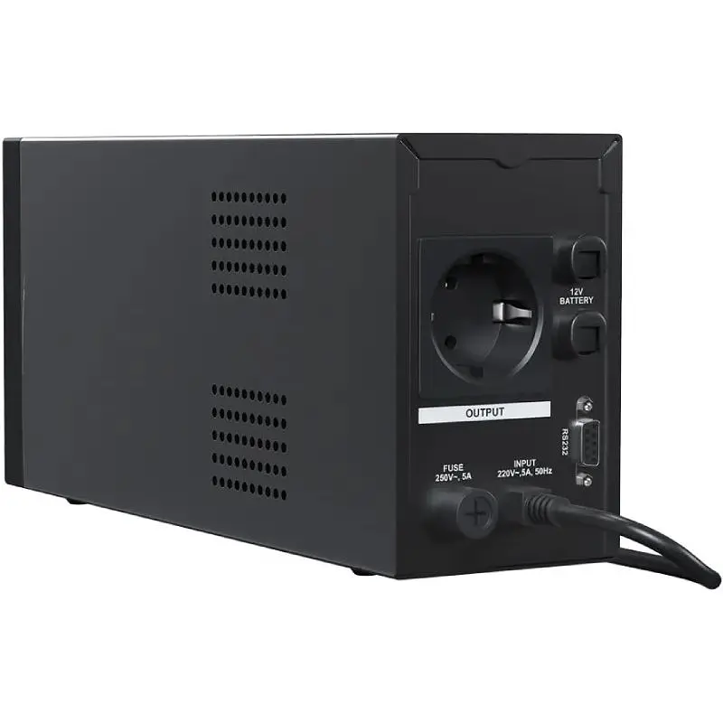 ДБЖ Marsriva MR-UF600P-H, 600ВА/360Вт, чиста синусоїда змінного струму, без АКБ, 12B - фото 4