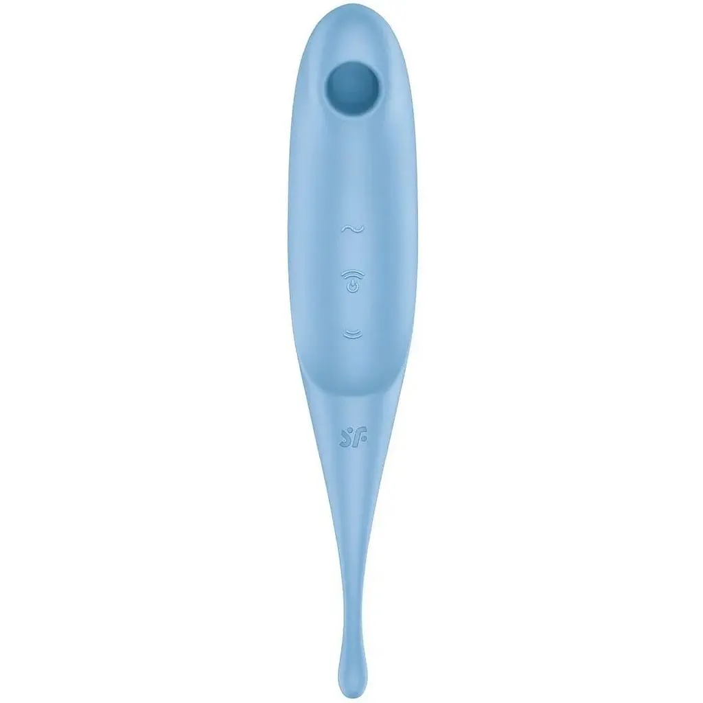 Вібратор для клітора із вакуумною стимуляцією Satisfyer Twirling Pro Red Blue - фото 3
