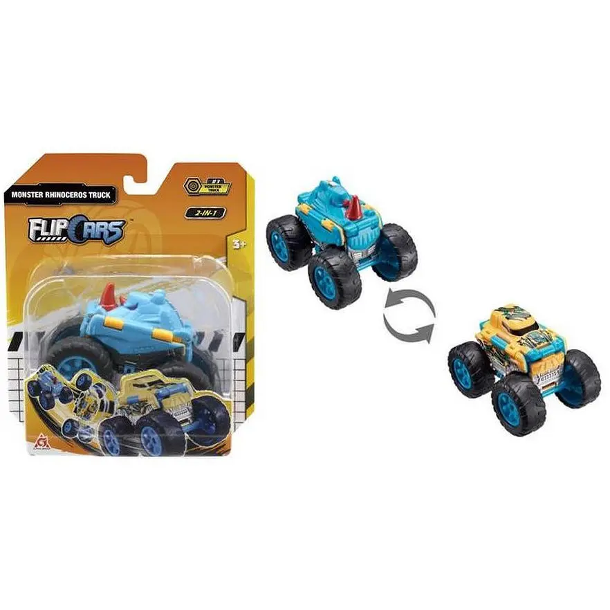 Машинка-трансформер Flip Cars 2 в 1 Монстр-трак Носоріг EU463875A-03 - фото 4