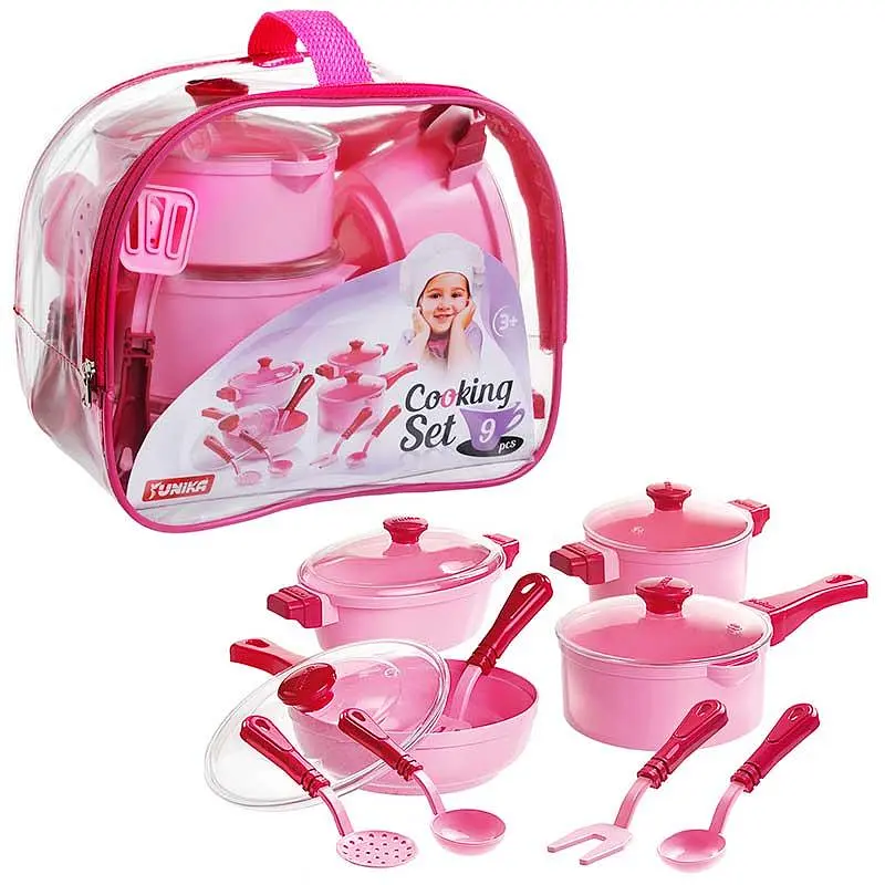 Ігровий набір ЮНІКА Cooking Set 9 пр. Рожевий (IG-173-N-667) - фото 2