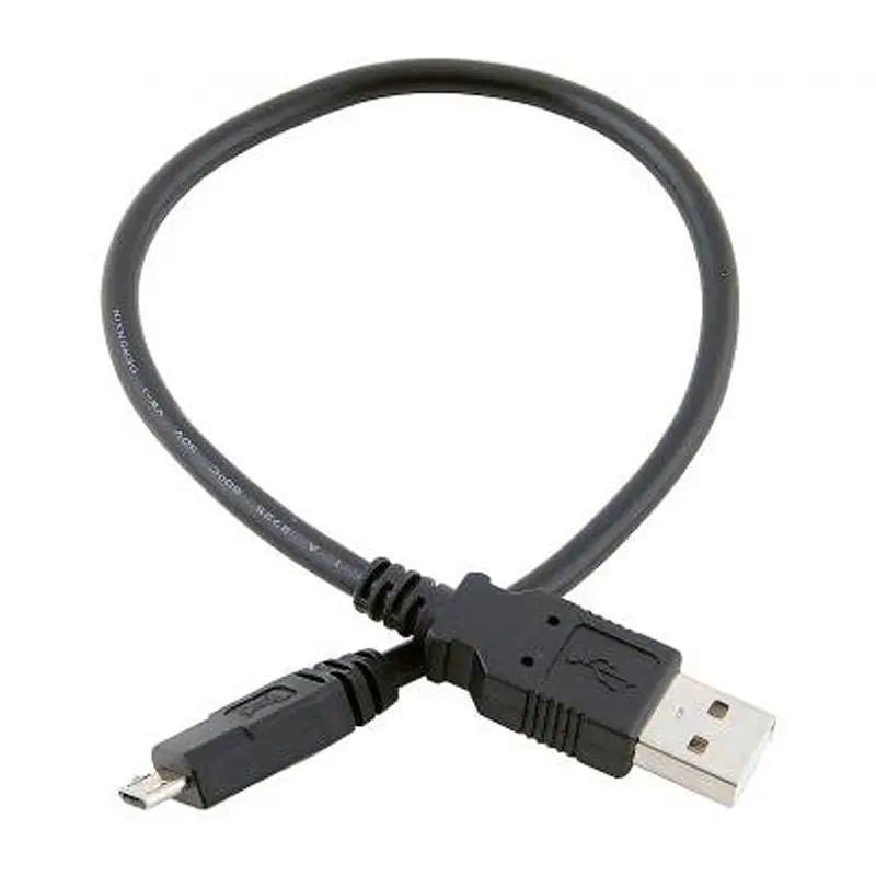 Кабель Atcom USB - micro USB V 2.0 (M/M), 0.8 м, чорний (9174) пакет - фото 2