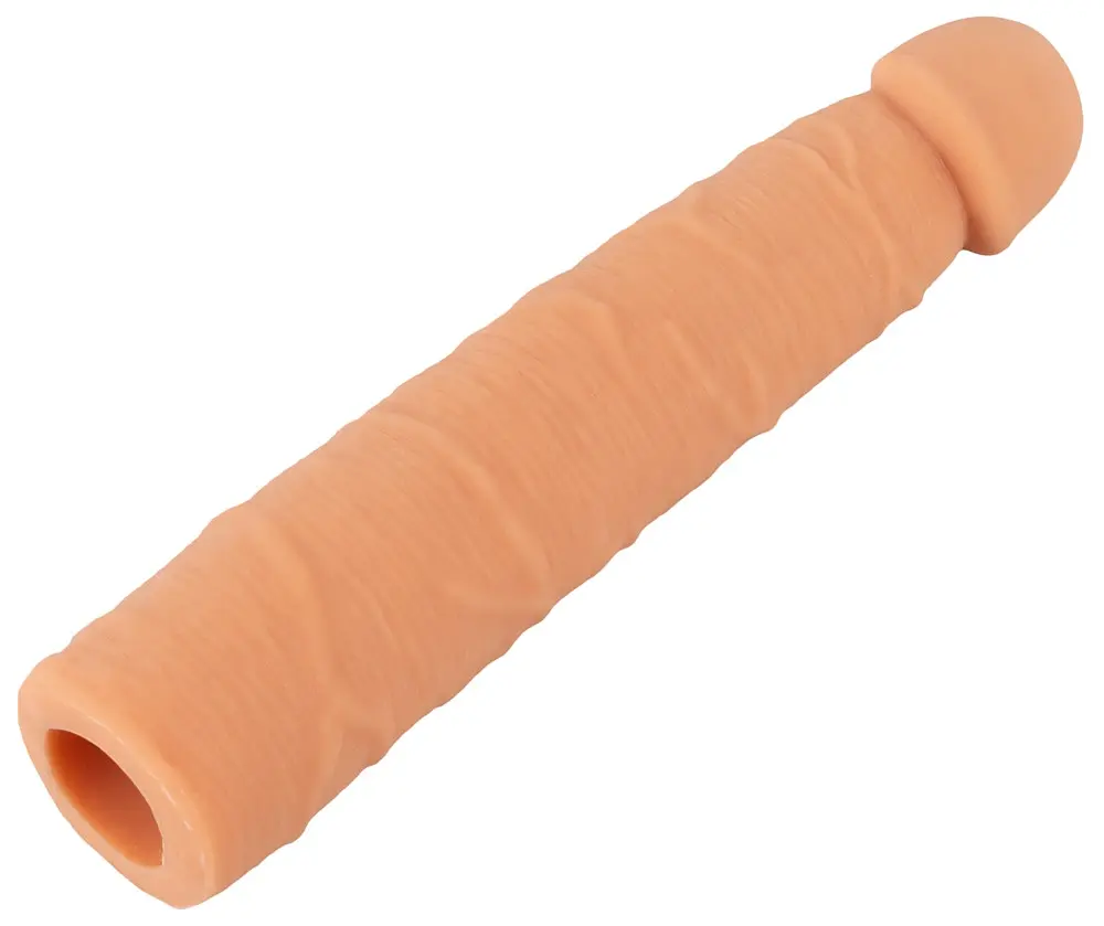 Насадка на член - Nature Skin Extension Sleeve +7 см - фото 6