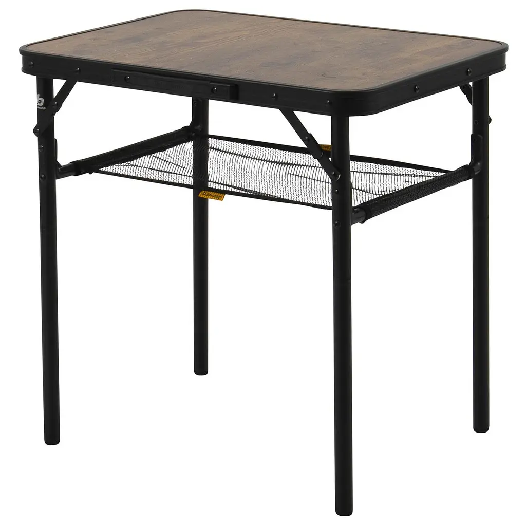 Складной стол Bo-Camp Garland 60x45 cm Black/Wood look (1404195) - фото 3