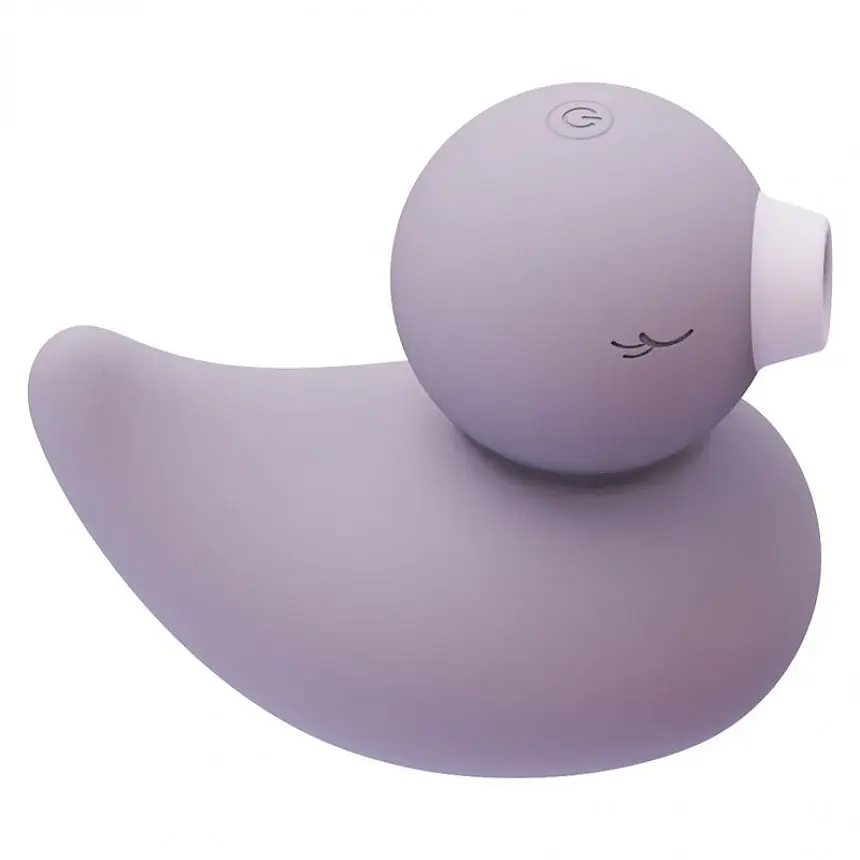 Вибратор CuteVibe Cute Vibe Ducky Вакуумный для клитора, 9.8х1.2 см фиолетовий - фото 4