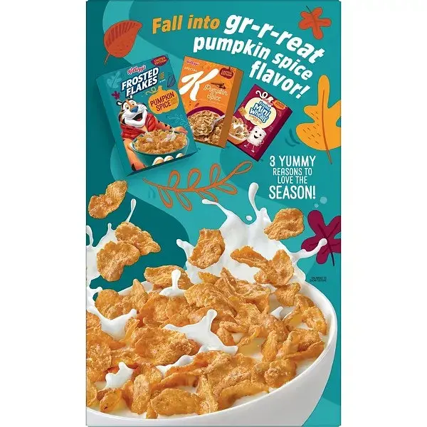 Хлопья Kellogg's Frosted Flakes Pumpkin Spice 484g - фото 3