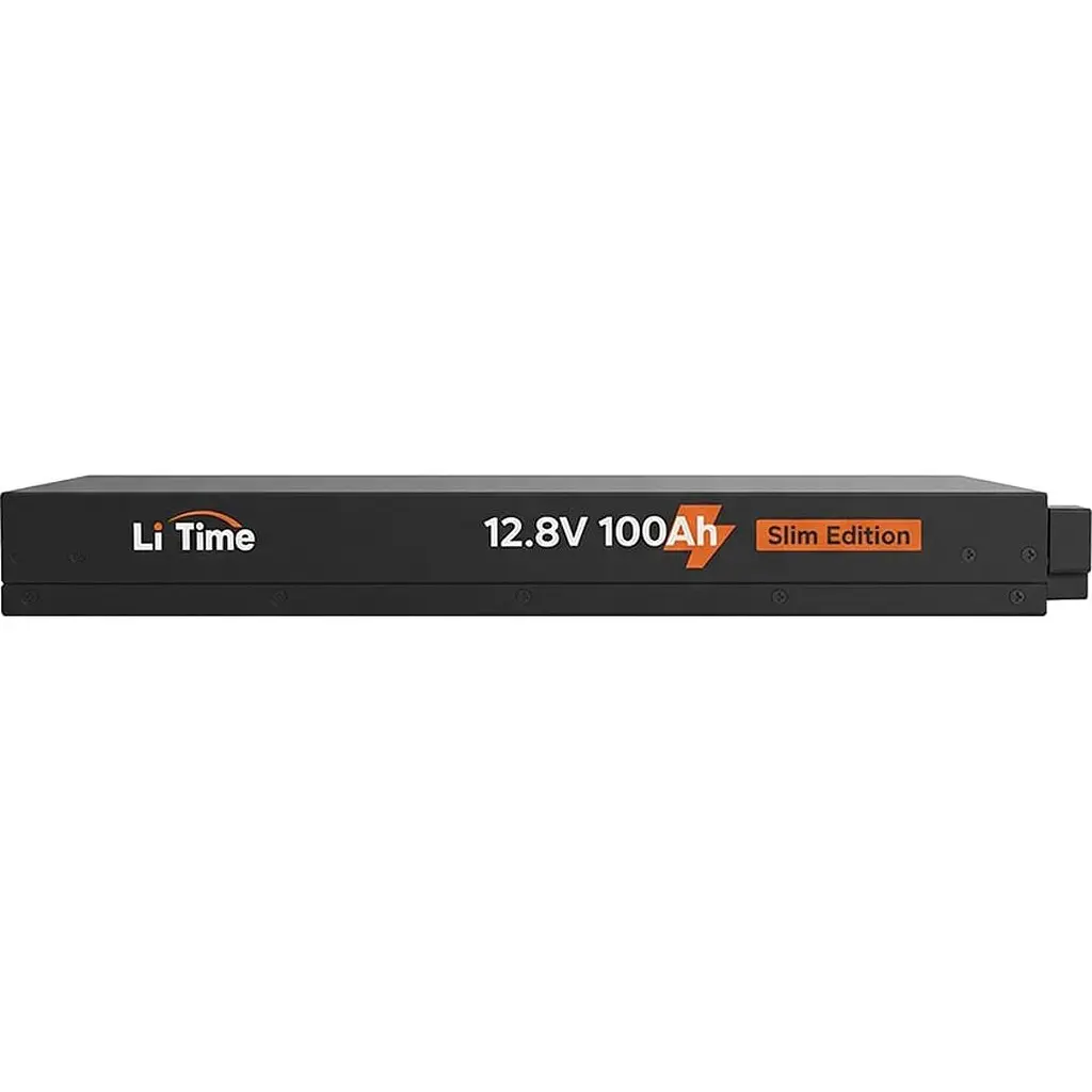 Акумулятор Li Time LiFePO4 12V (12.8V/100Ah/1280Wh) (L12V100-100-SLIM-LTCP-4) - фото 6