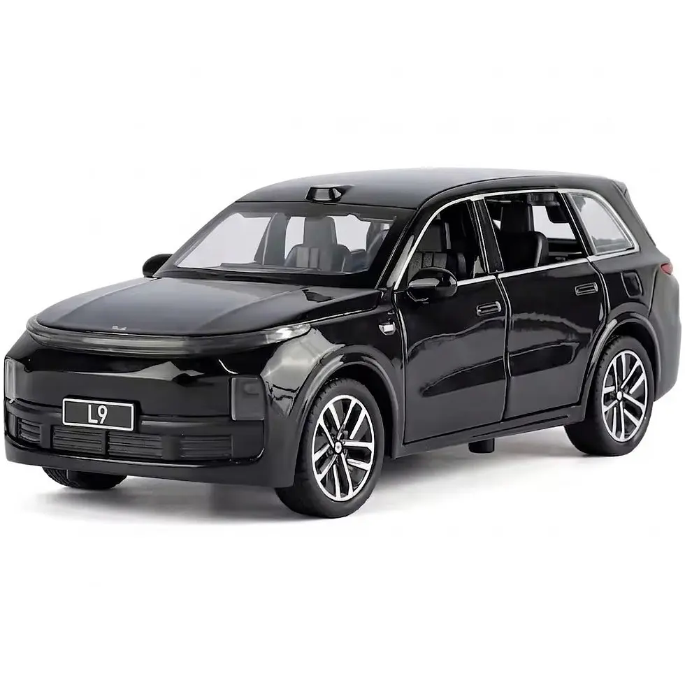 Масштабна модель Li Xiang L9 1:32 металева машинка кросовер Li Auto, світло фар звук двигуна інерційний механізм, 4 двері