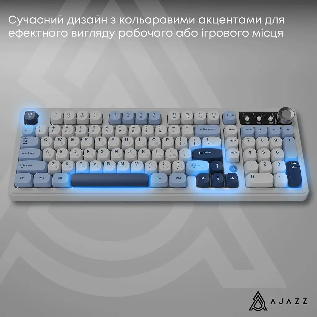 Клавиатура Ajazz AF98 PLUS Glacier Blue (AF98-PLUS-GB) - фото 14