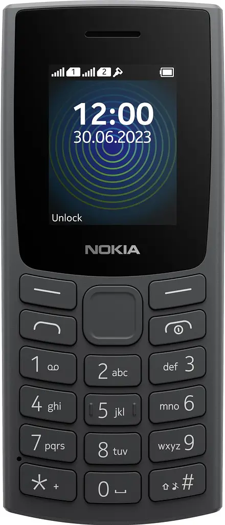 Мобільний телефон Nokia 110 DS 2023 Charcoal (1GF019FPA2C01)
