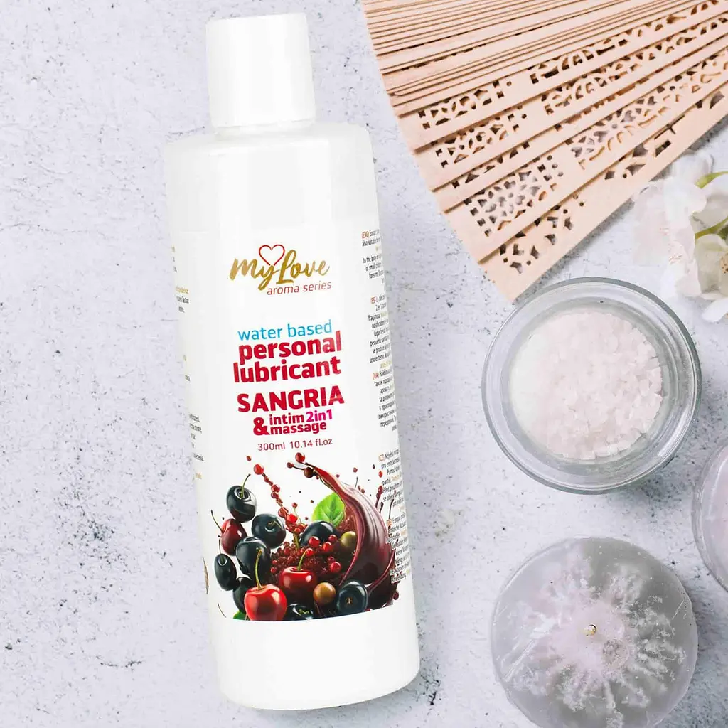 Лубрикант MyLove Aroma Series IntimMassage 2in1 Sangria, 300 мл - фото 4