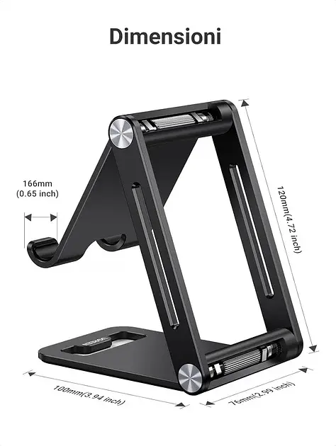 Тримач для телефона Ugreen LP263 Phone Holder with Roller Black (90459) - фото 4