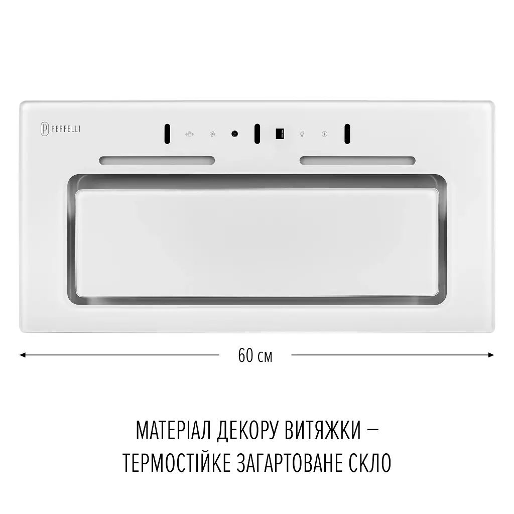 Витяжка повновбудована PERFELLI NUOVA 6QWR BIANCO SILENZIO - фото 2