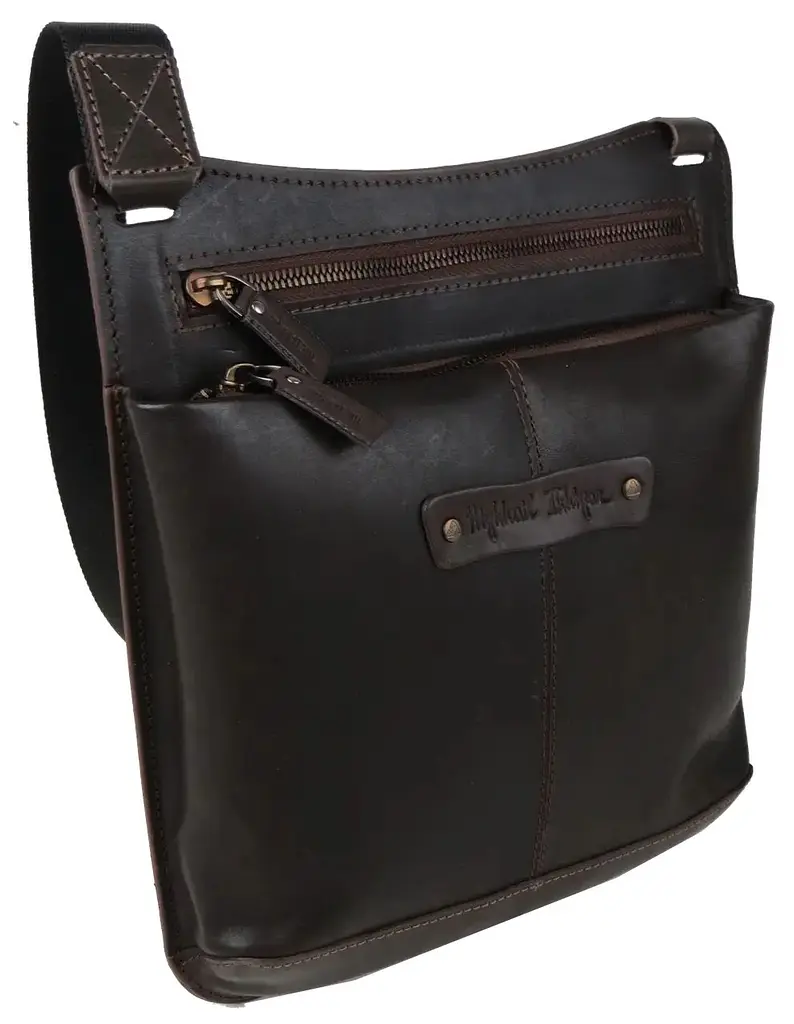 Чоловіча сумка Mykhail Ikhtyar 24х26х3 см Коричневий (45041 New brown) - фото 3