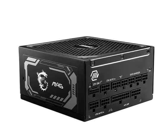 Блок живлення MSI MAG A1250GL PCIE5 1250W 80+ Gold (MAG A1250GL PCIE5)
