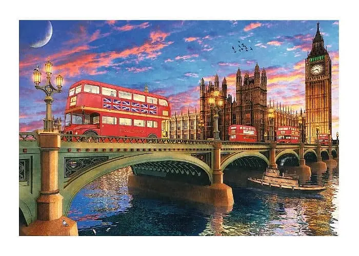 Пазл Trefl дерев'яний фігурний Вестмінстерський палац Біг Бен Лондон Англія 500+1 ел. (20155) - фото 2