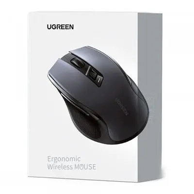 Мишка Ugreen MU006 Ergonomic Wireless Gray/Black (15063) - фото 6