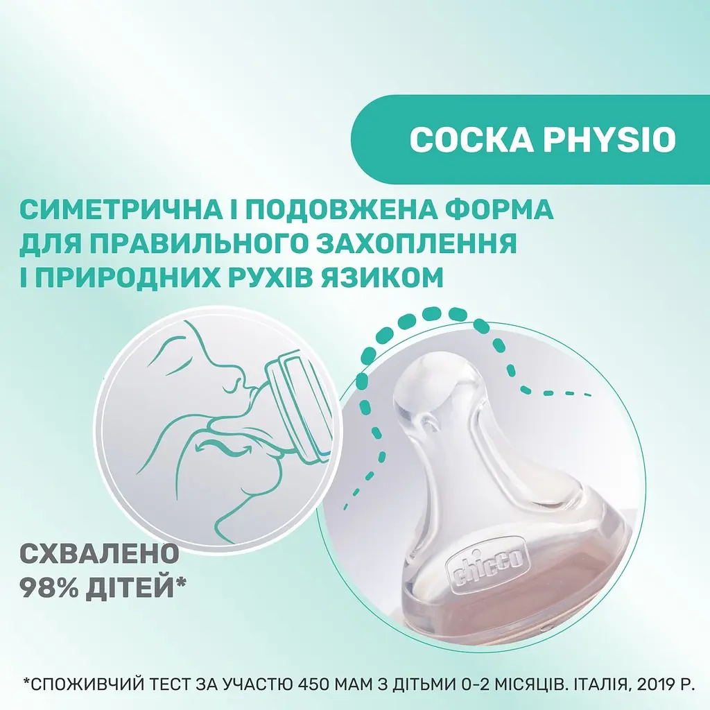Пляшка для годування пластикова Chicco Perfect 5 Love із силіконовою соскою 4+ міс. 300 мл Жовта (20235.31.40) - фото 6