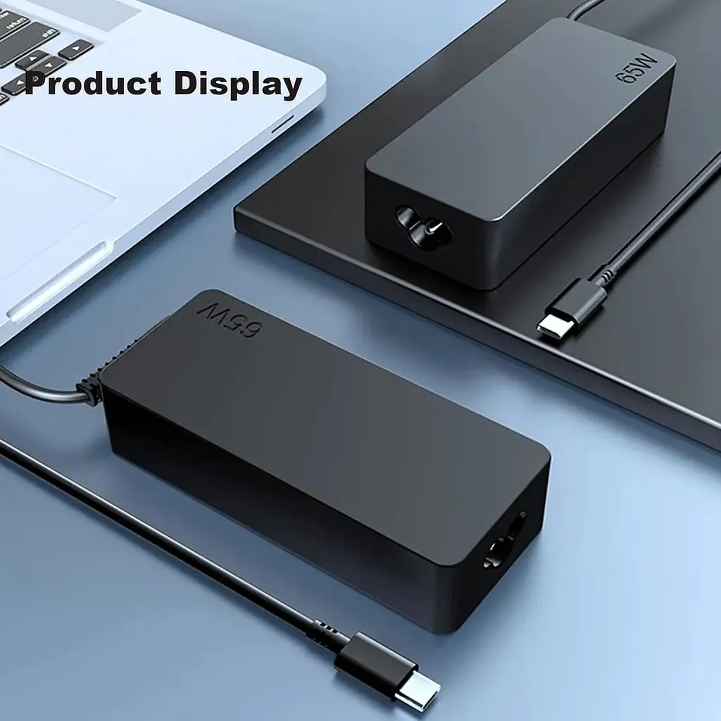 Заміна зарядного пристрою Lenovo 65W USB C; сумісний з Lenovo ThinkPad T480s T580s T490 E480 E580 Chromebook C330 S330 100e 300e - фото 5