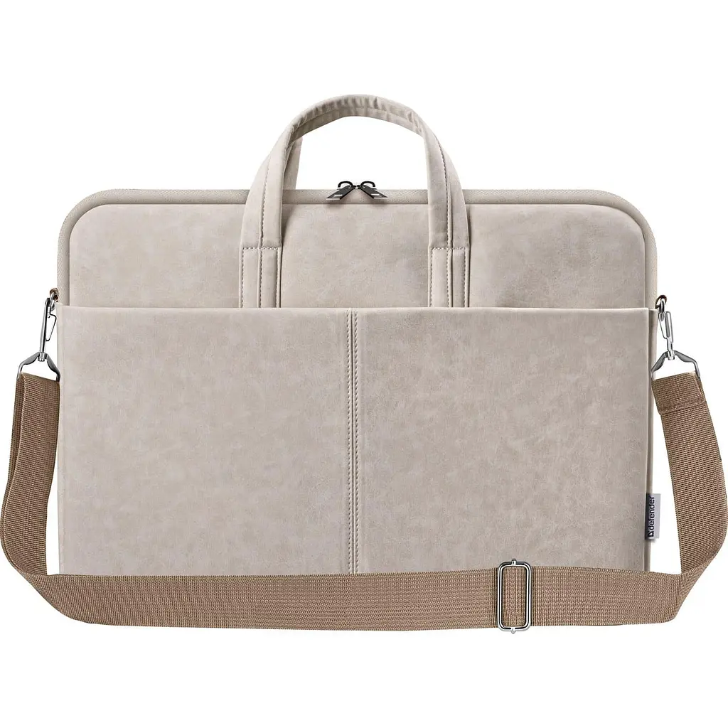 Сумка для ноутбука Defender 15.6' Solid, Beige, екокожа, 410х310х40 мм (26126) (26126_DEFENDER) - фото 2