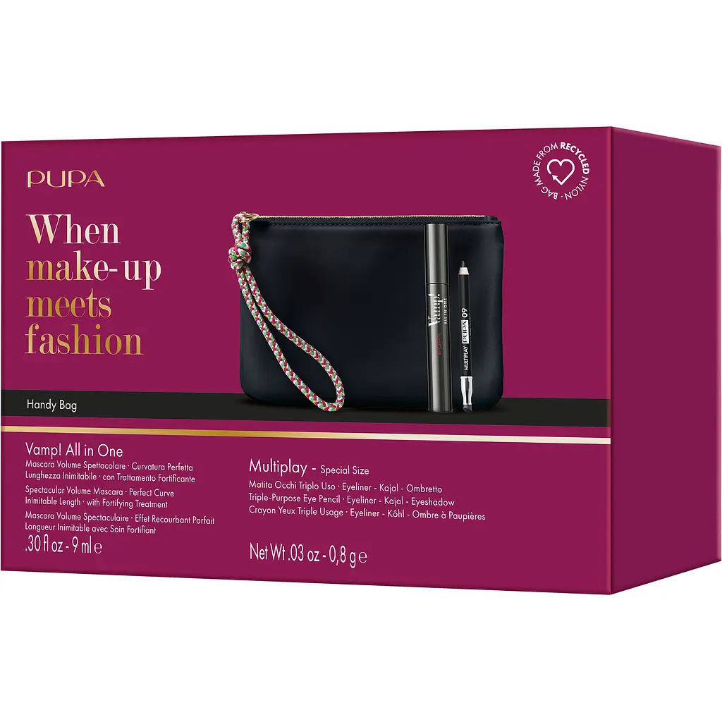 Набор в косметичке Pupa Kit Vamp: Тушь для ресниц Mascara All in 1 + Карандаш для глаз Multiplay Eye Pencil 3 in 1 (1067483) - фото 2
