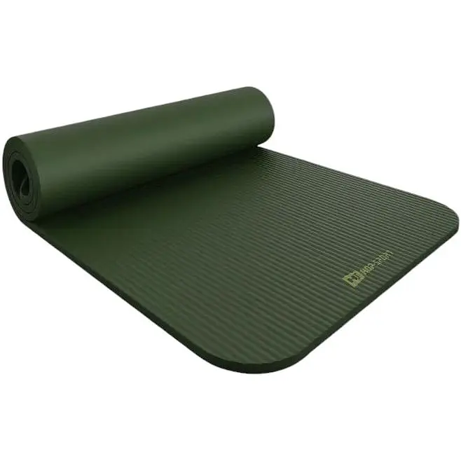 Килимок для йоги Hop-Sport HS-NB015GM NBR 1.5 см темно-зелений - фото 3