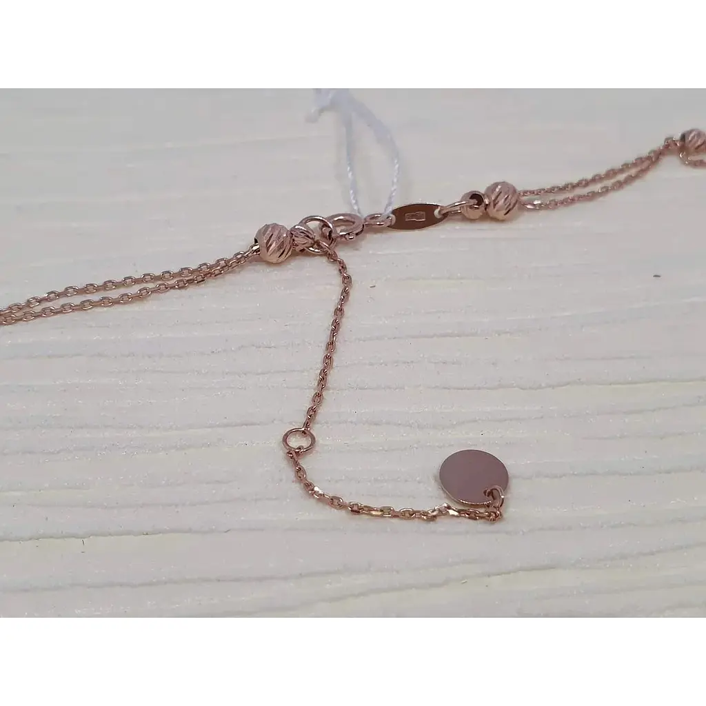 Золоте кольє Favoritum з алмазною гранню. 810071 - фото 5