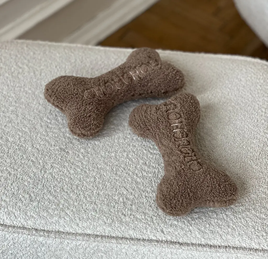Іграшка м'яка для собак Кісточка "Teddy Collection" молочний - фото 6