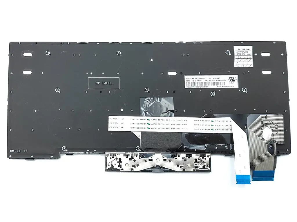Клавіатура для Lenovo ThinkPad X280 (20KF 20KE) A285, X395, X390, X13 Gen 1, L13 gen 2 (RU Black) - фото 2