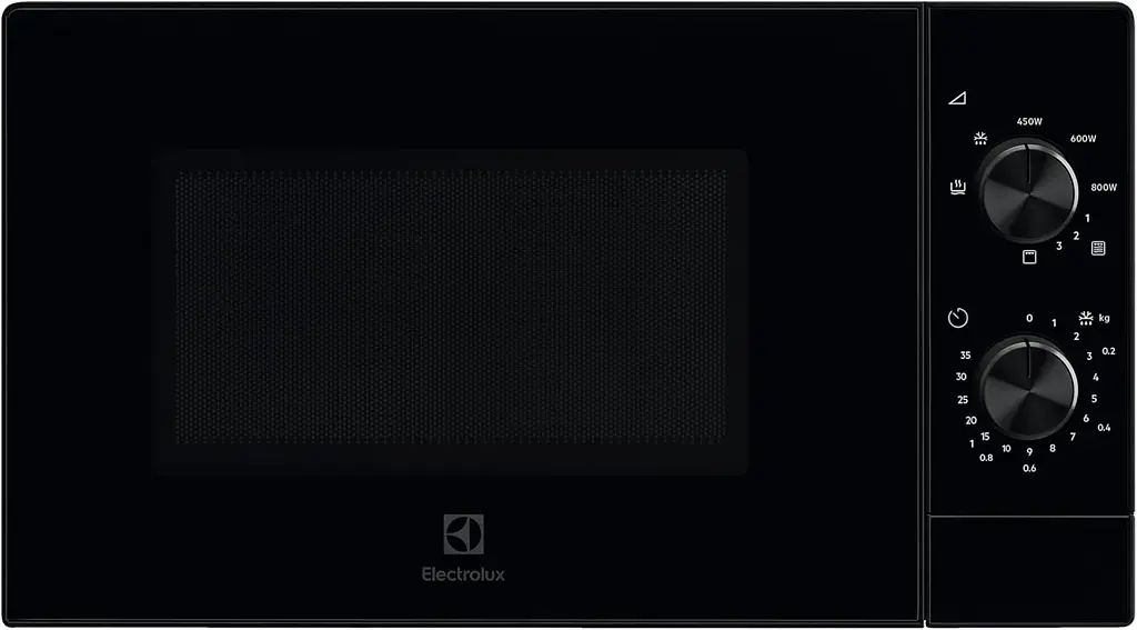Мікрохвильова піч, 20л, мех. керування, 800Вт, гриль, чорний Electrolux kuh0015104 - фото 2
