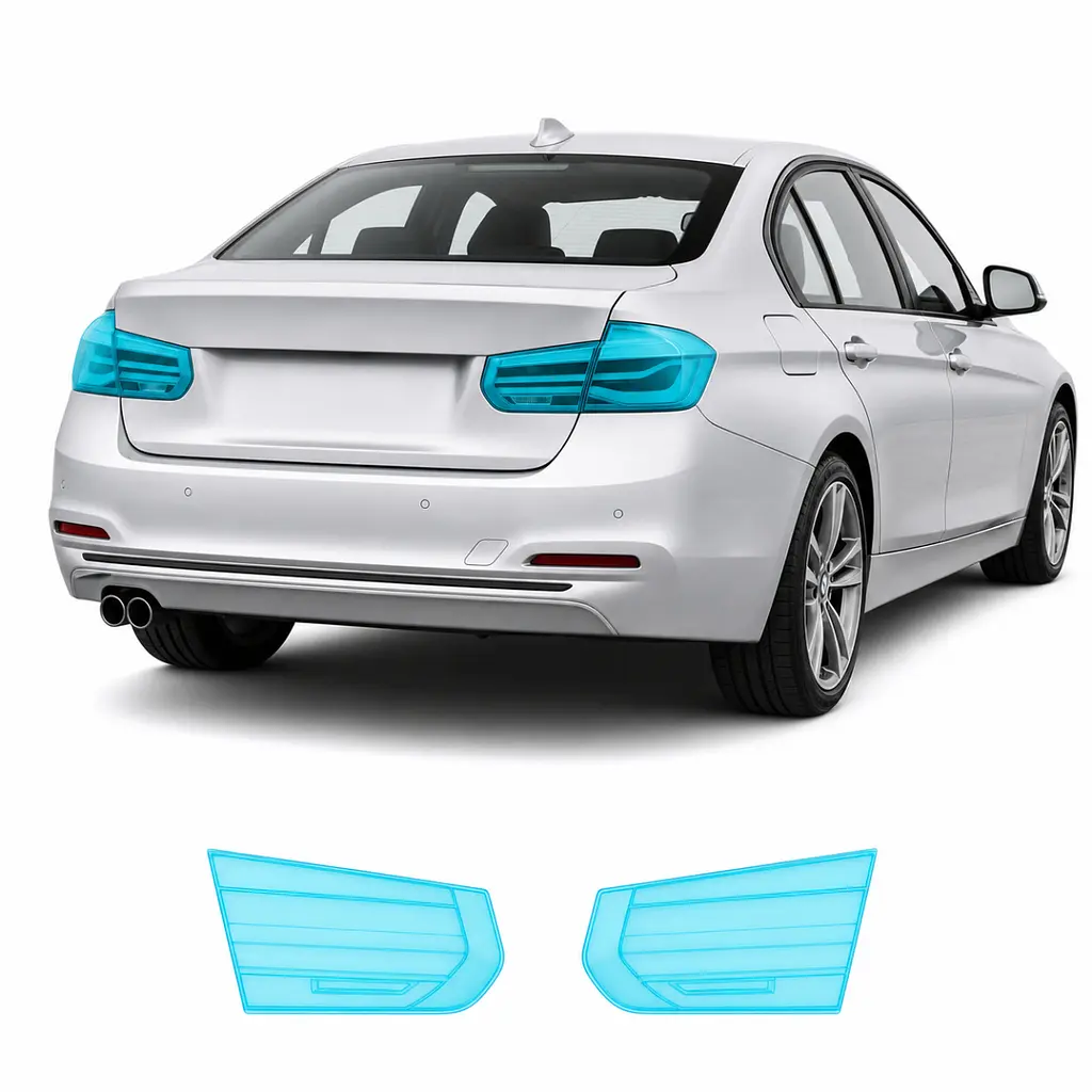 Антигравійна захисна бронеплівка за лекалами для BMW 3 Series F30 facelift 2015-2019 - задні ліхтарі стопи