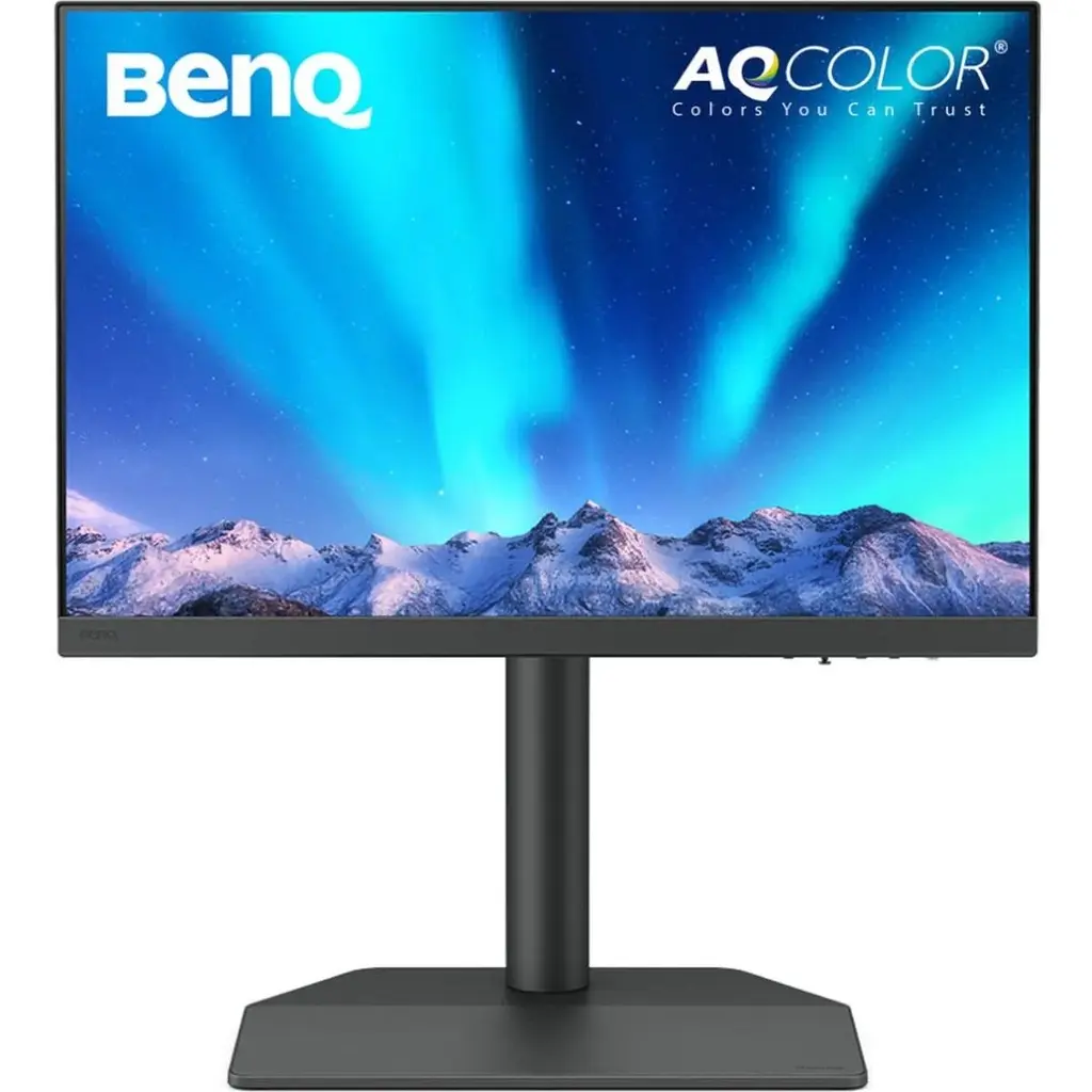 Монитор TFT 24" BenQ SW242Q, 2K QHD, 2560x1600, HDMI, USB-C, MCR, HAS, Pivot, серый (9H.LLVLA.TBE) - фото 8