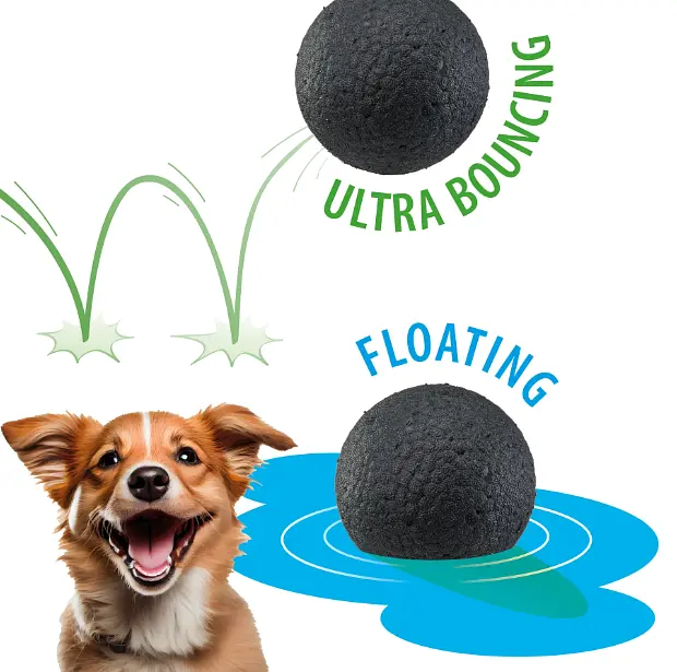 Іграшка для собак Ferplast Chewa Boing Medium Ball ø 6.3 см чорний 86622799 - фото 4