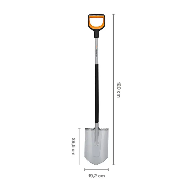 Лопата штикова закруглена Fiskars Xact (1066729) - фото 4