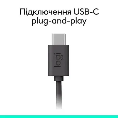 Навушники Logitech H390 USB-C Midnight Black (981-001576) - фото 4
