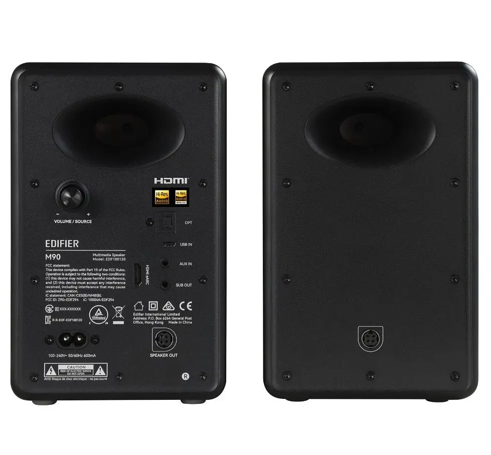 Активні колонки Edifier M-90B 100W Hi-Res, HDMI, Optical, USB-C, AUX, Bluetooth Black - фото 4
