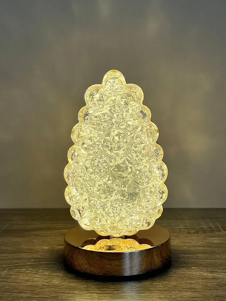 Декоративна LED-лампа Pine Cone PC-8213 акумуляторна настільна з кришталевим ефектом і сенсорним керуванням 3 режими - фото 3