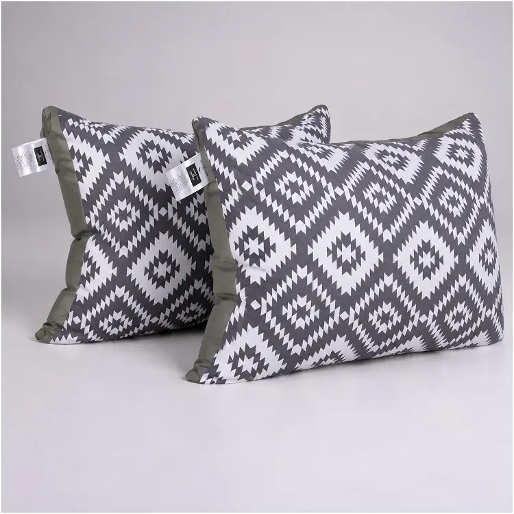 Подушка MirSon Сolor Fun Line Silver Geo Zebra Eco-Soft (2200014311873) - фото 4