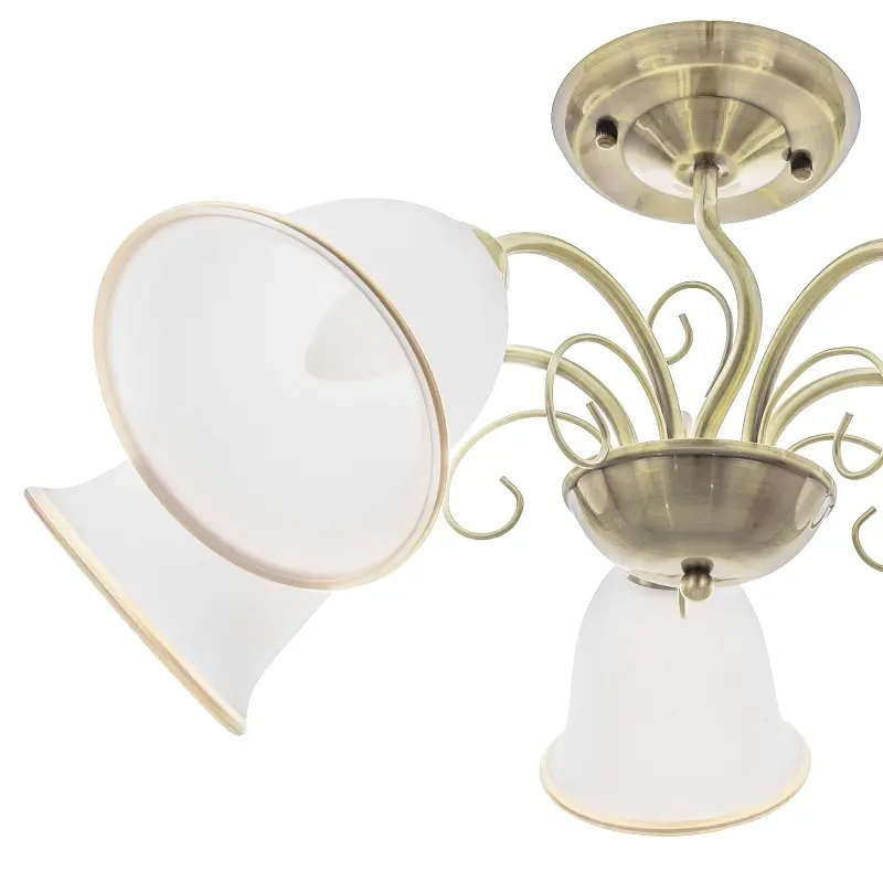 Люстра потолочная Brille классическая E27 60W BZ (LK-575C/5) - фото 2