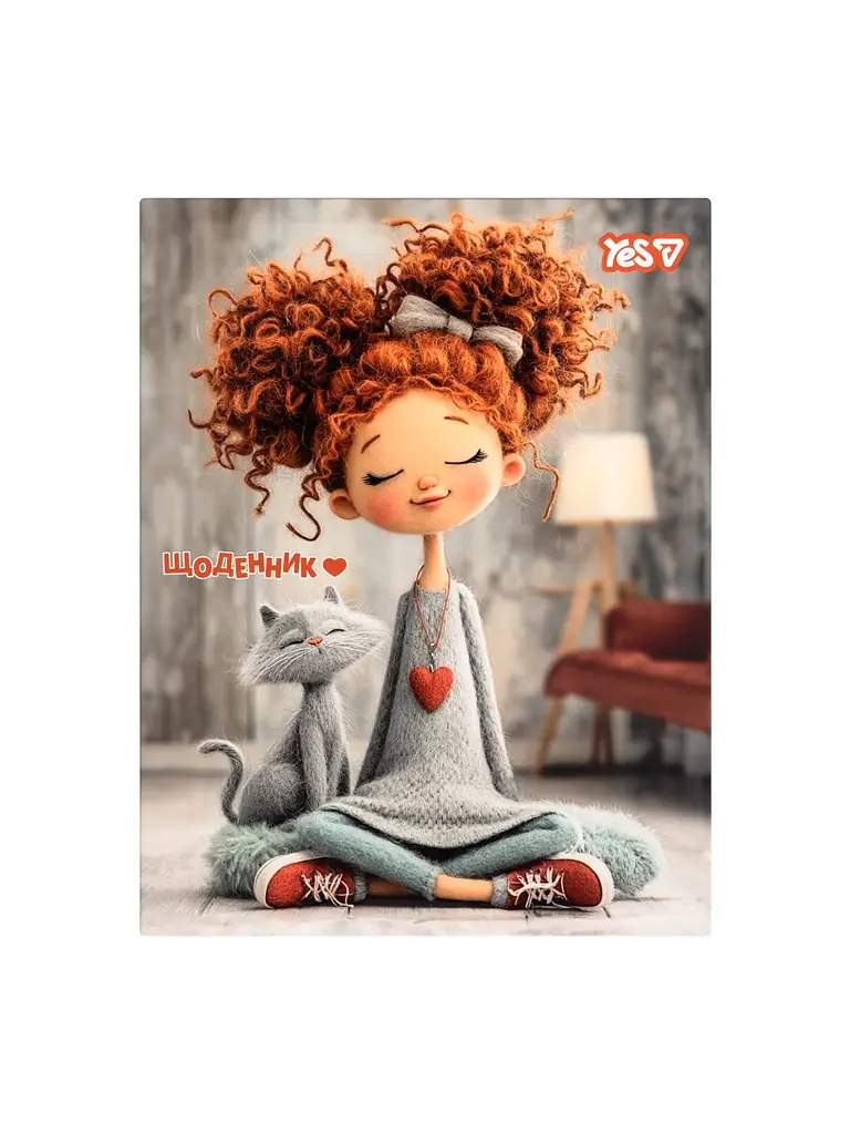 Щоденник шкільний YES інтегральна обкладинка Curly Girl (911733)